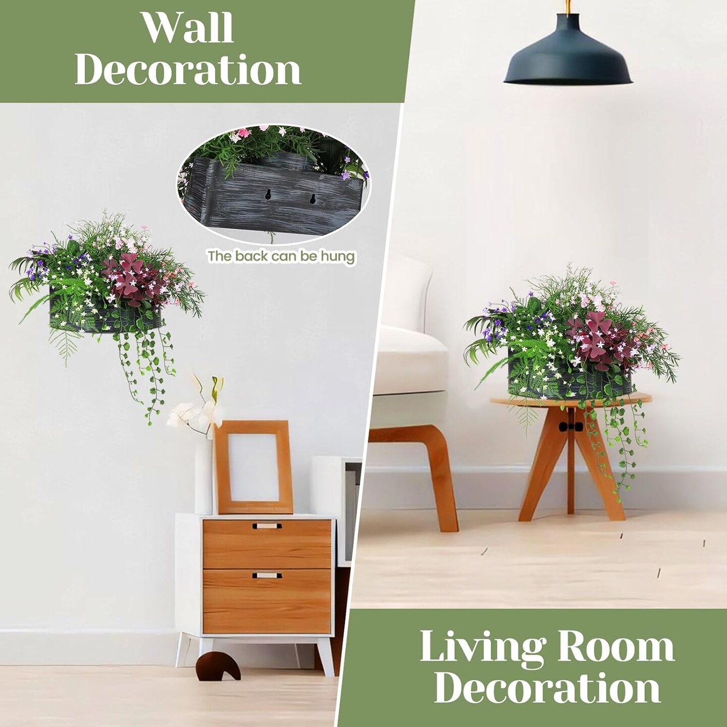 Artificial Plants & Flowers Asparagus Oxalis (Multiple Colour) 12.6"D x 12.6"W x 11.81"H
