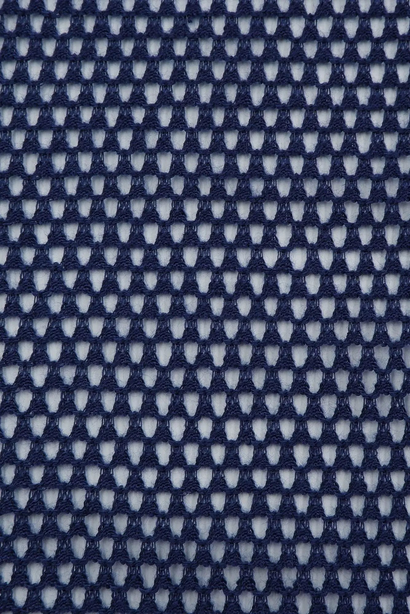 Pointelle Mesh Solid Fabric 1 Yard Navy Dark Soft Stretch Lightweight 58/60" Wide