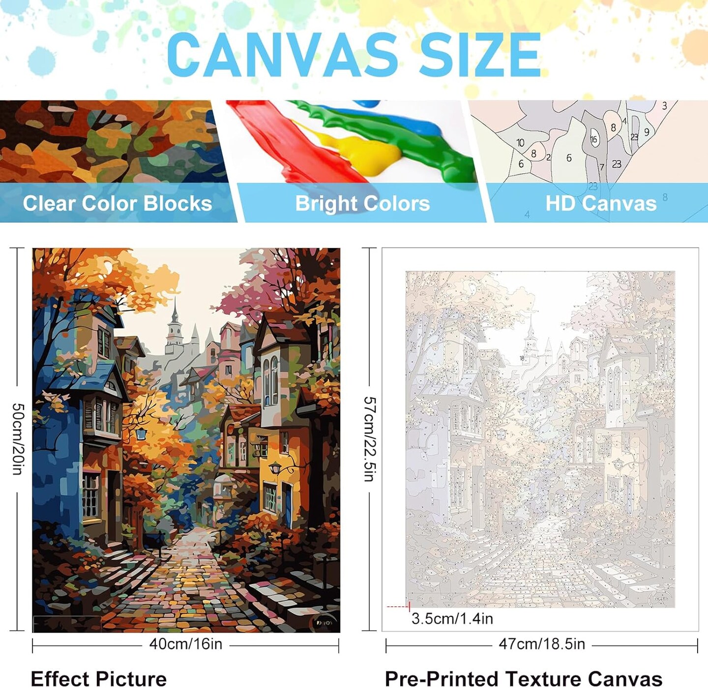 Paint by Numbers Kit for Adults – 16×20" DIY Acrylic & Oil Canvas Painting Kit for Beginners, Home Wall Decor & Gift (Unframed)