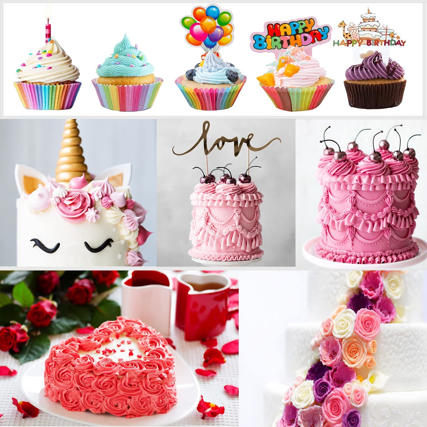 Cake Decorating Supplies Kit Tools 356pcs, Nifogo Baking Accessories with Cake Turntable, Pastry Piping Bag, Piping Icing Tips for Beginners