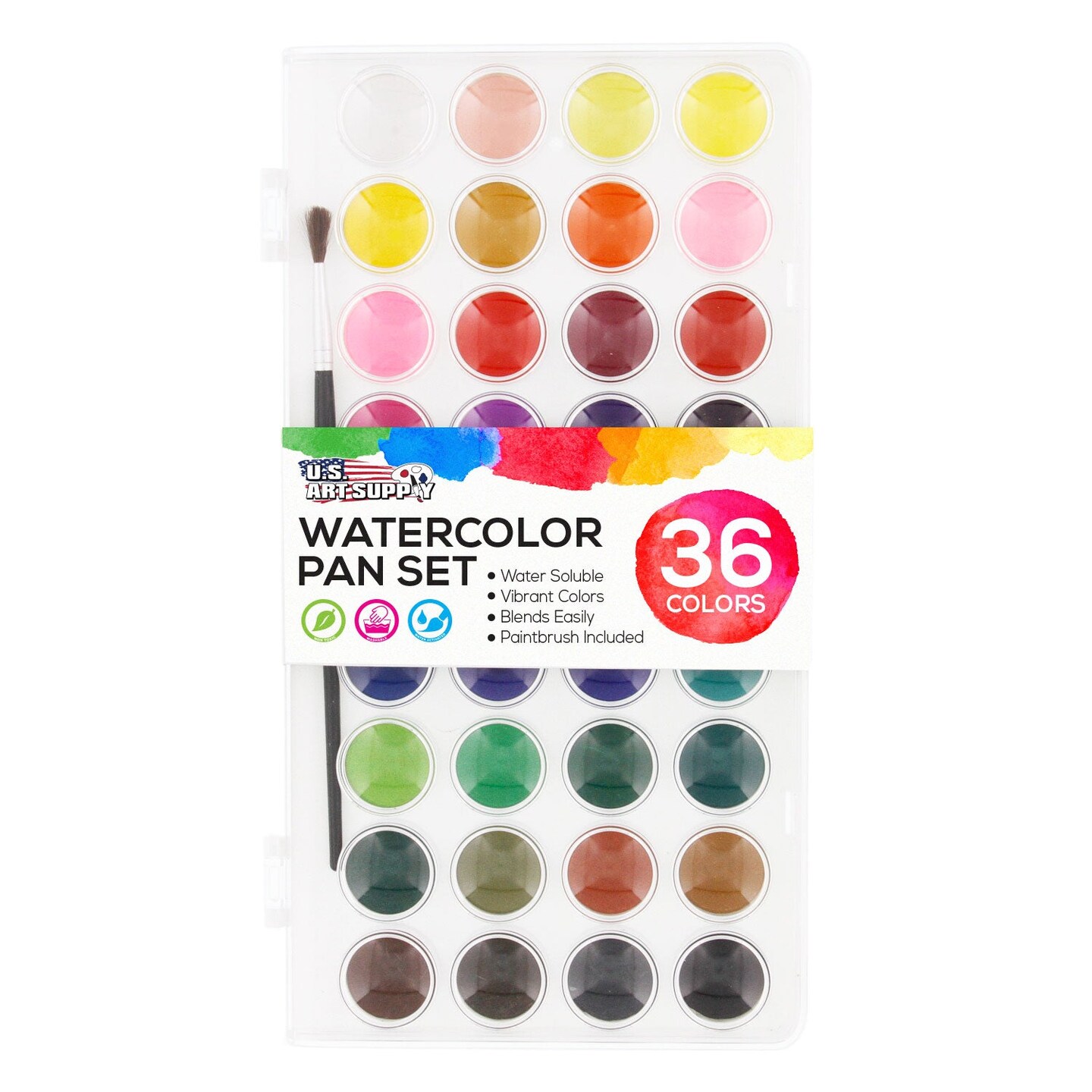 U.S. Art Supply 5.5" x 8.5" Heavyweight Watercolor Painting Paper Pad, Pack of 3, 30 Sheets Each, 140lb (300gsm), Spiral Bound, Cold Pressed Acid-Free
