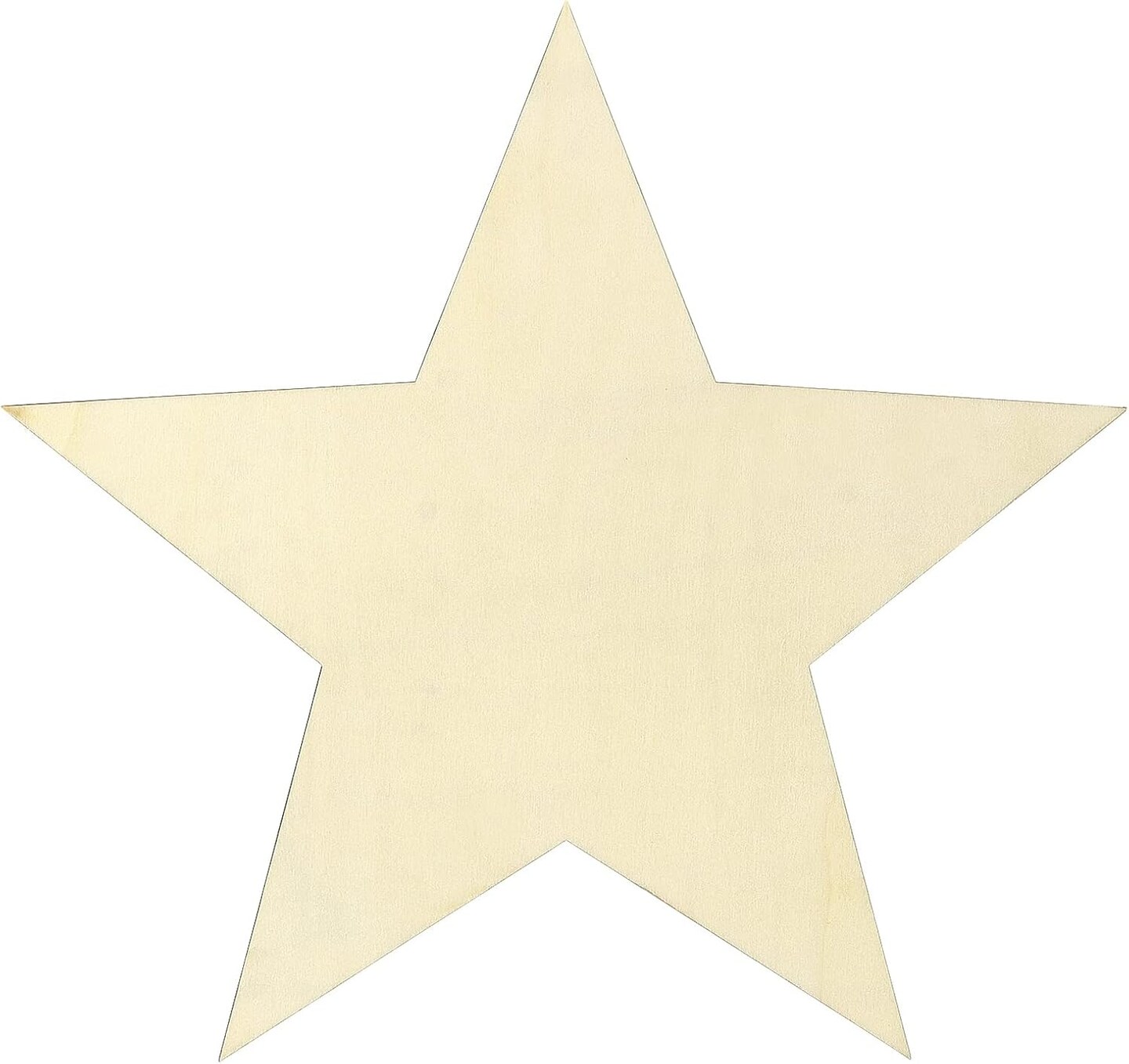 6 Pack Large Wooden Star Cutouts – 3/16 x 12 Inch, 5mm Thick Unfinished Wood Stars for Crafts, Party, Wedding Decorations & Christmas Gifts