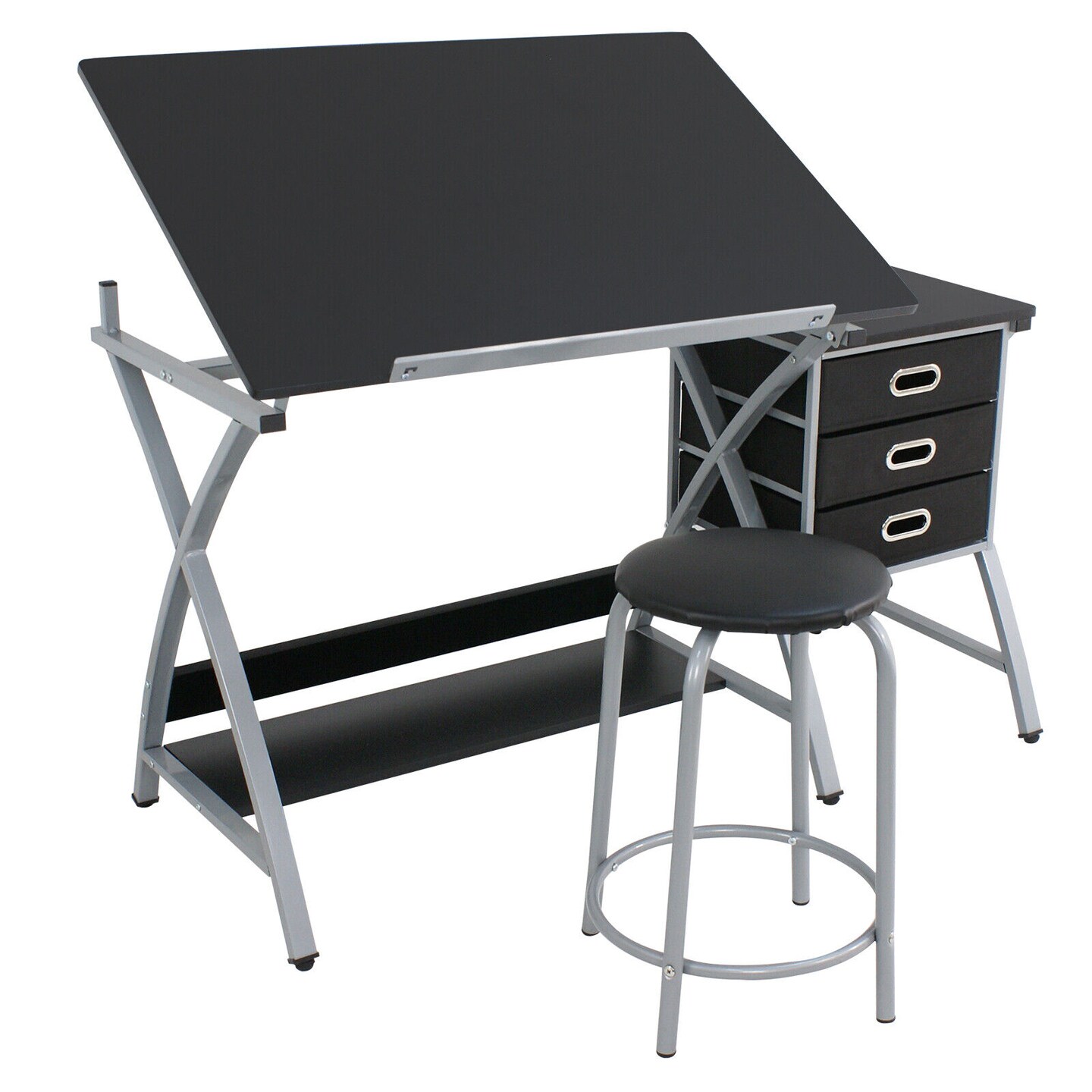 Adjustable Drafting Table with Drawers – Artist Art Desk for Drawing & Crafts, MDF