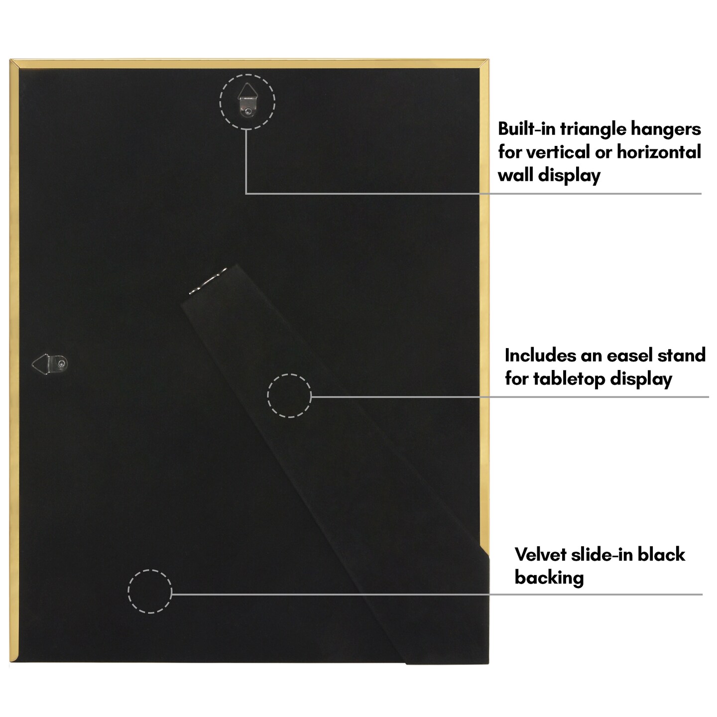 Americanflat Picture Frame with Bamboo-Style Molding - Bamboo Frame with Shatter-Resistant Glass and Mat - Elegant Gallery Style Frames for Tabletop or Wall Display