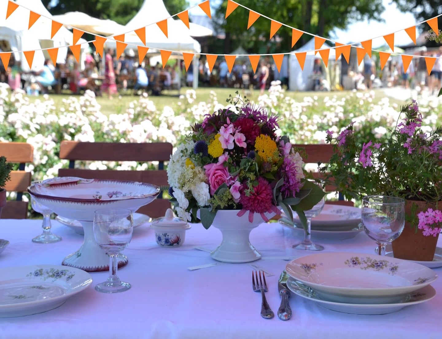 50 Feet 30 Pcs Solid Orange Pennant Banner Flags