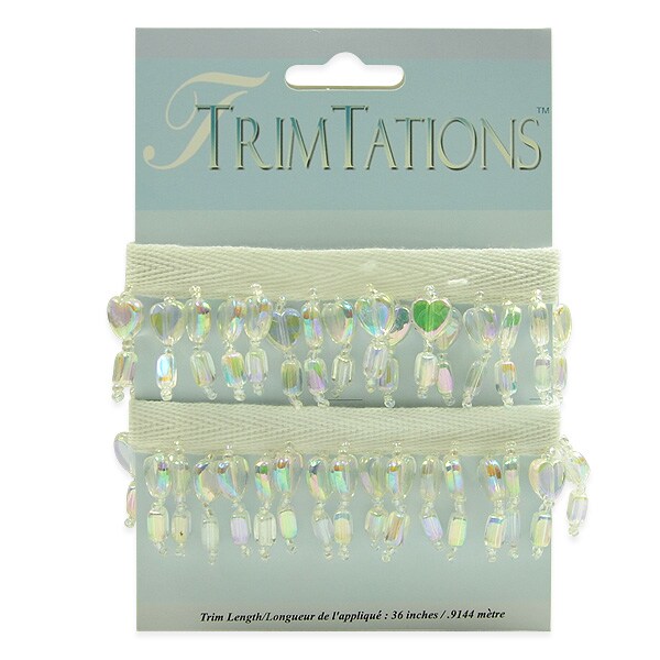 Heart Fringe Trim 36&#x22; Pack
