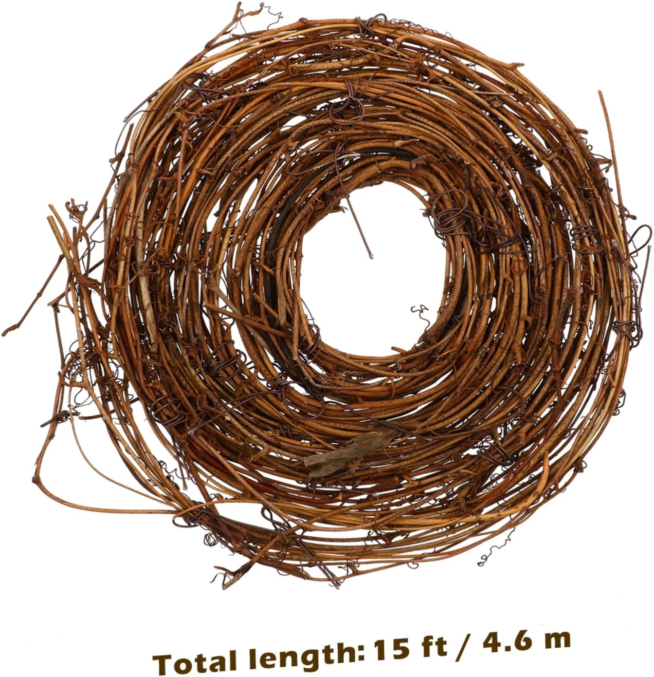 Natural Grapevine Wreaths Backdrop Hanging Vine for DIY Crafts Wedding Party Home Decor, 15