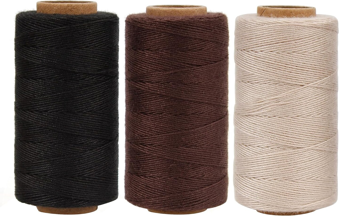 Needle and Thread for Hair Extensions 3 Rolls Hair Weave Sewing Threads with 10 Pcs C J I Shape Curved Upholstery Needles for Hand Sewing, Hair Extensions, Making Wigs DIY