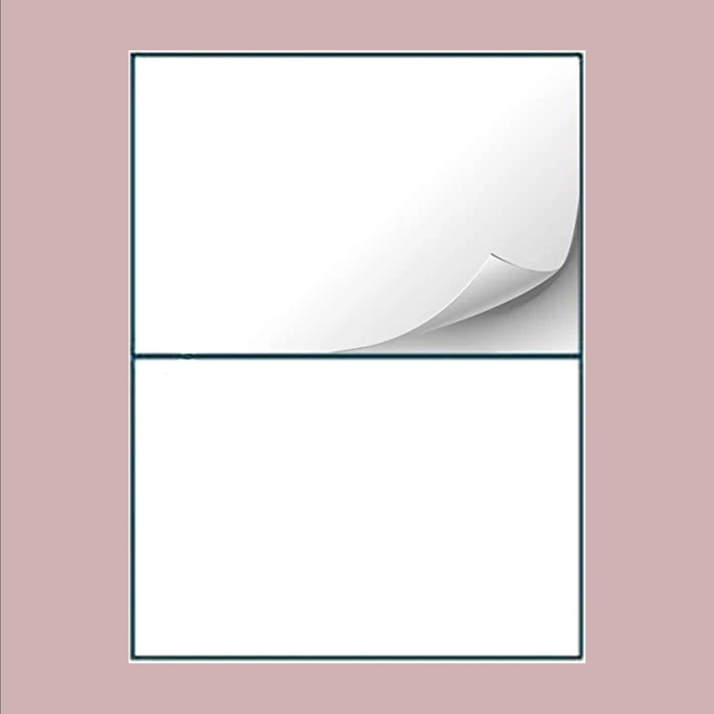 400 Count 2Up White Labels 5.5 x 8.5 Inches Self Adhesive Shipping Stickers