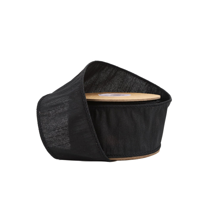 LaRibbons 1" - 4" Wired Dupioni Ribbon | 10 Yard Roll