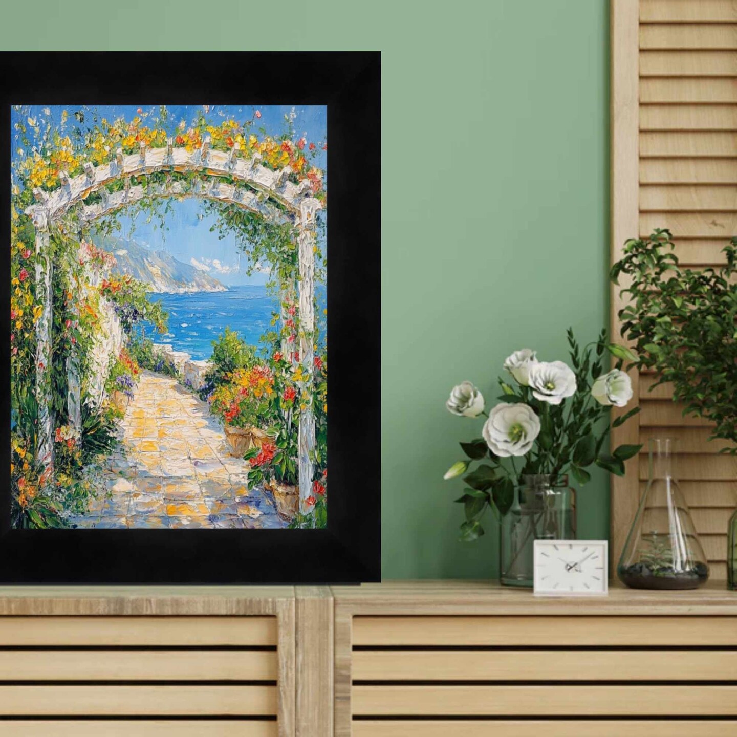 Modern Gallery Wall Matte Black Flat Picture Frame 27x40 frame