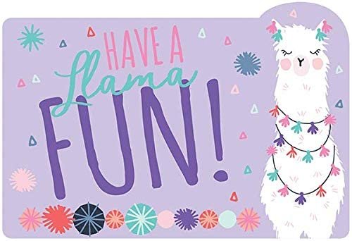 &#x22;Llama Fun&#x22; Purple Party Postcard Invitations, 4.25&#x22; x 6.25&#x22;, 8ct