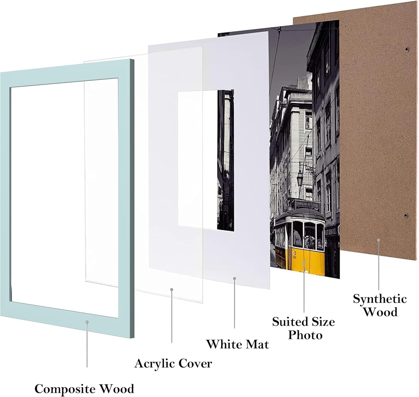 8x10 Picture Frames Set of 10