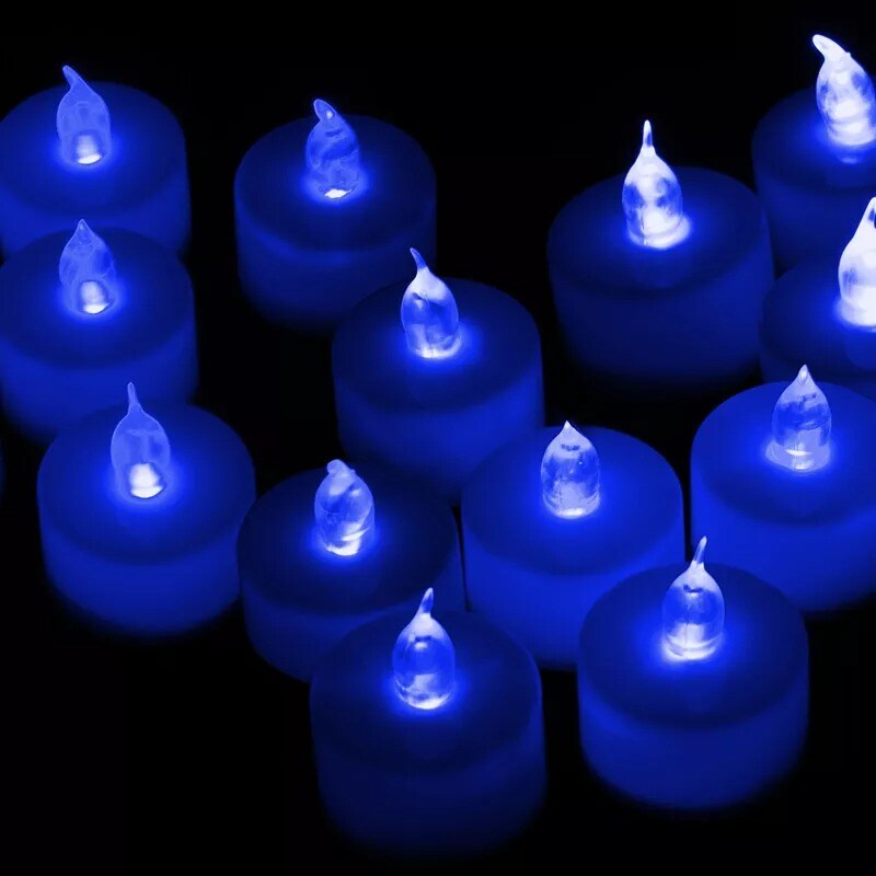 6Pcs Tea Lights Votive Candles LED Flameless w/ Battery 200+ Hours