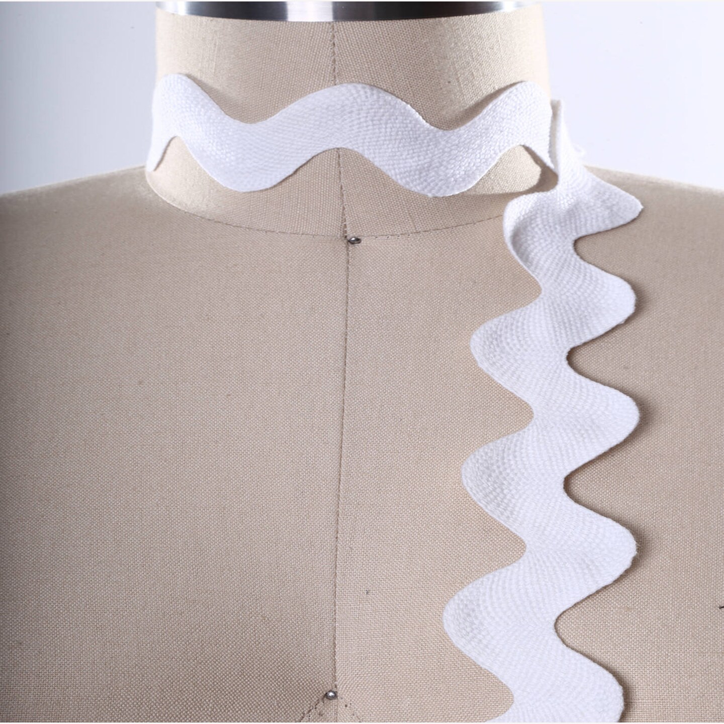 1 Yard White Jumbo Ric Rac Trim 1&#x22; Cotton Ribbon for Quilts &#x26; Home D&#xE9;cor
