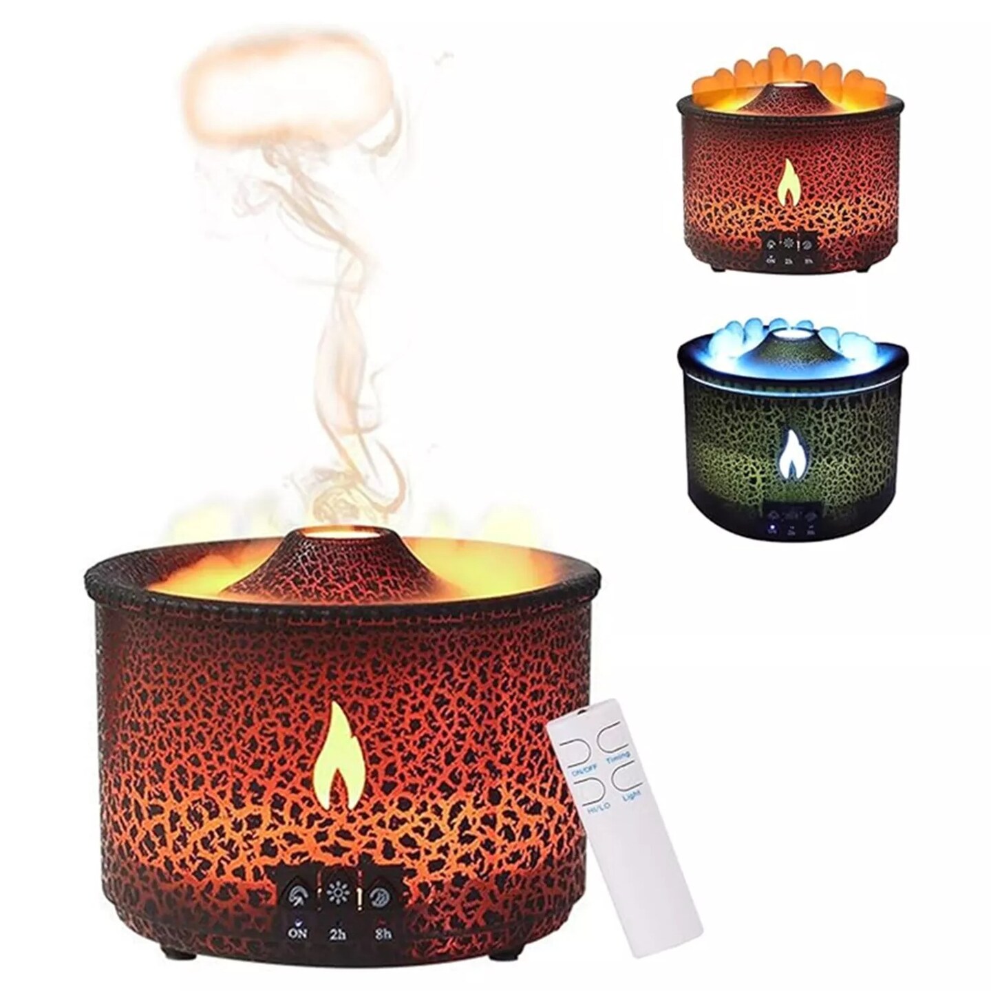 Aroma Essential Oil Humidifier Quiet Flame Diffuser with Remote Control