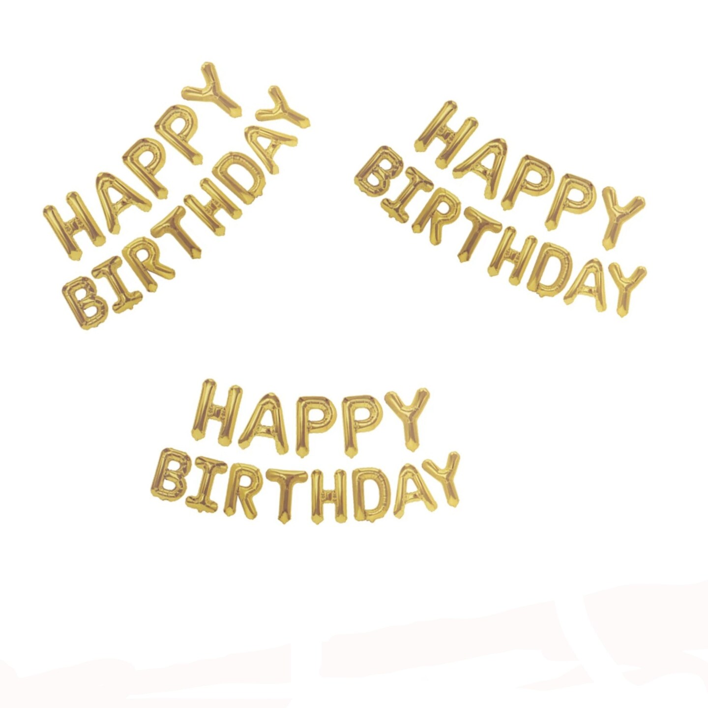 Happy Birthday Self-Inflating Balloon Banner Party Decoration