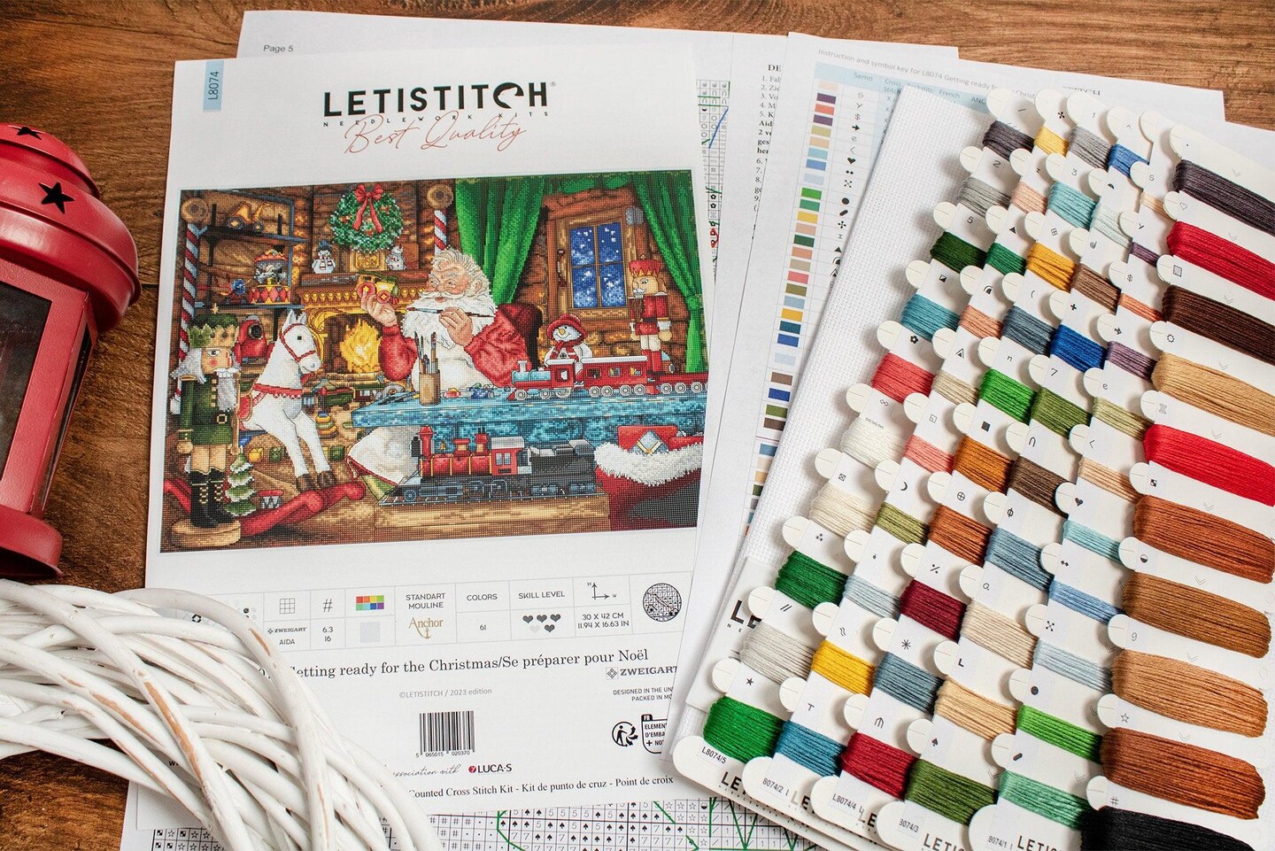 Getting ready for the Christmas L8074 Counted Cross Stitch Kit