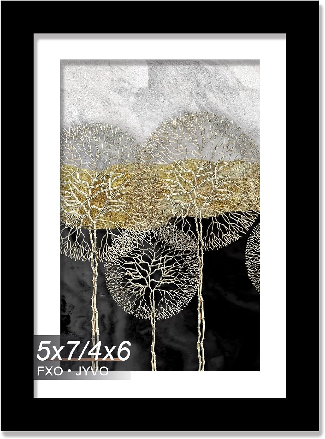 5x7 Picture Frame, Light Weight and High Transparent (Black)