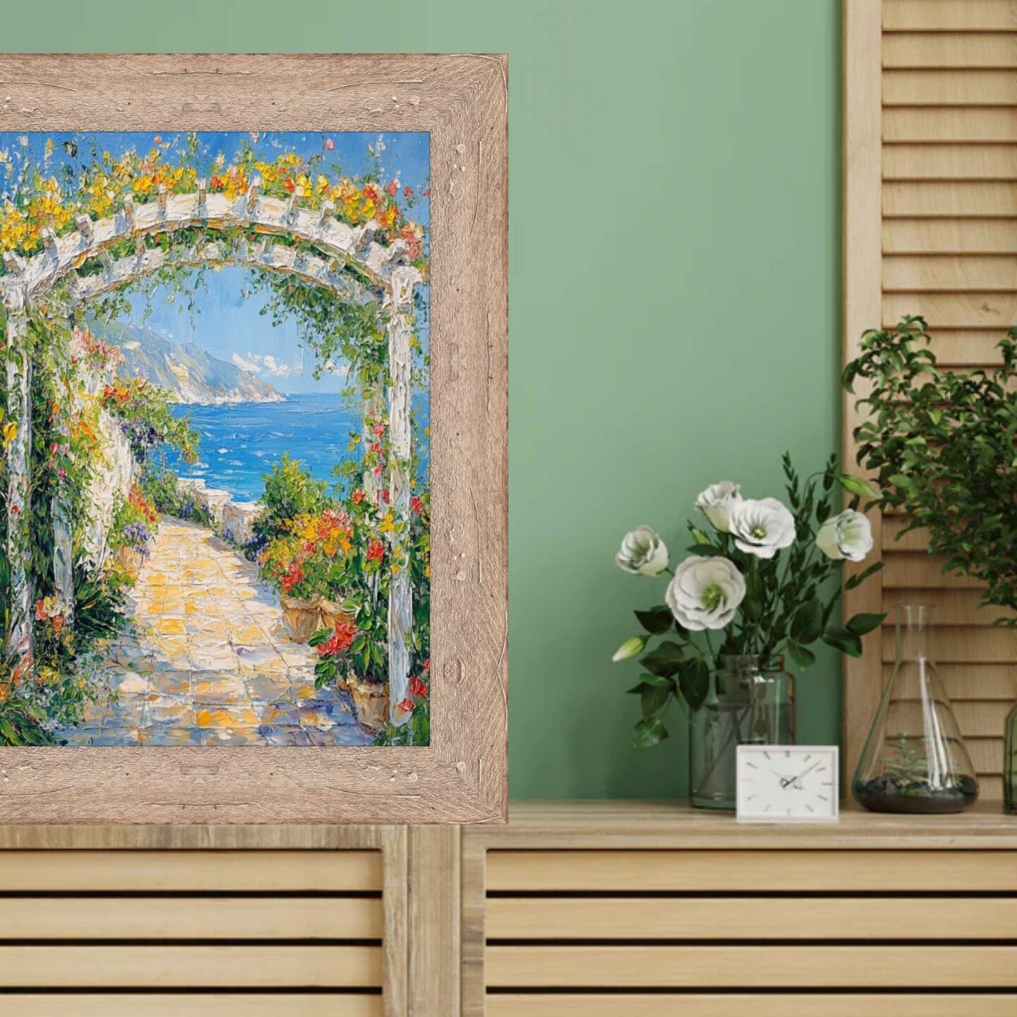 Drift Barnwood White Wash Rustic Picture Frame 12x24 frame