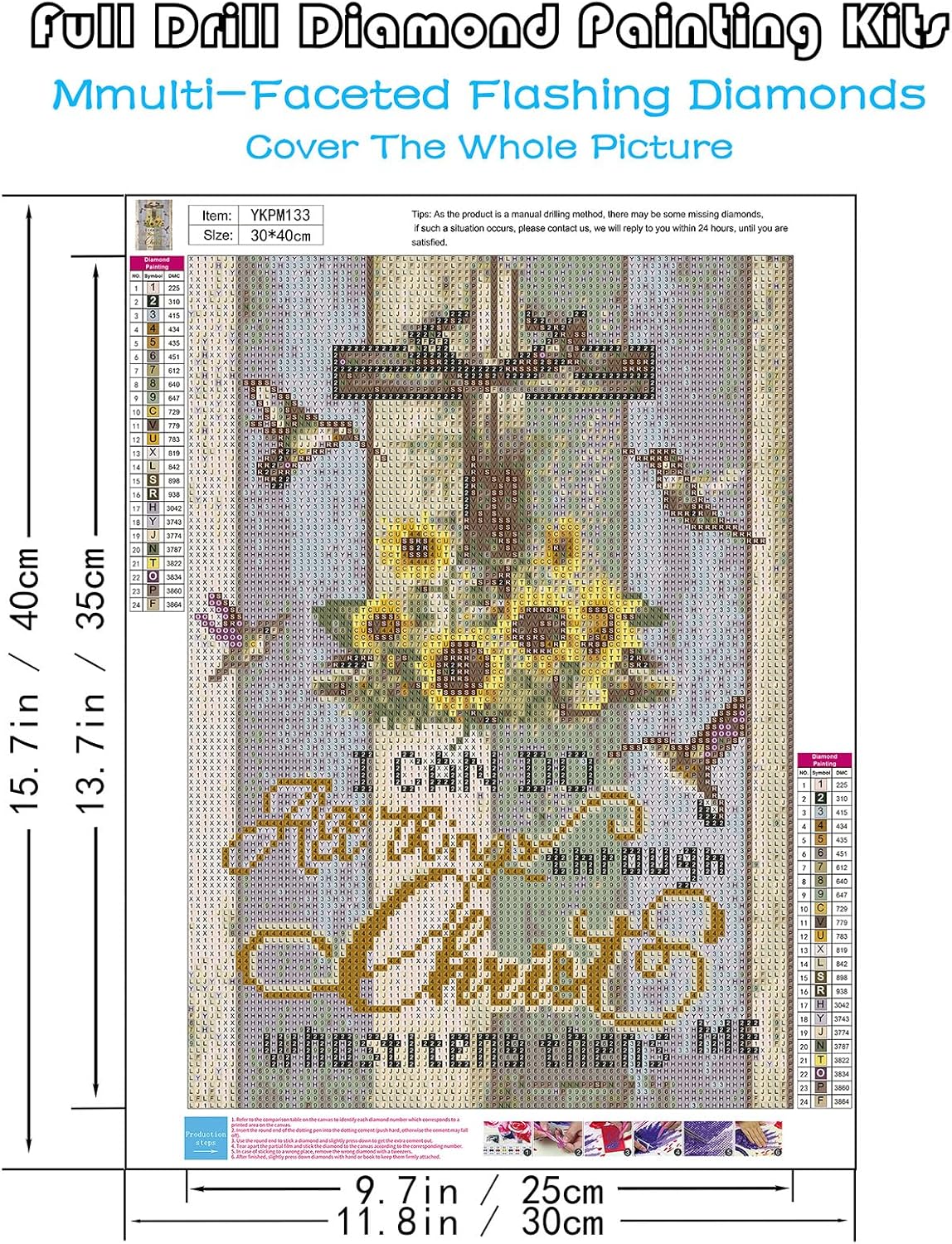 Christ Cross Diamond Painting Kits for Adults Beginners, 5D Jesus Religious Inspirational Diamond Art Kits, DIY Full Round Drill Paint with Diamonds Dots, Home Wall Decor 12 x 16 Inch