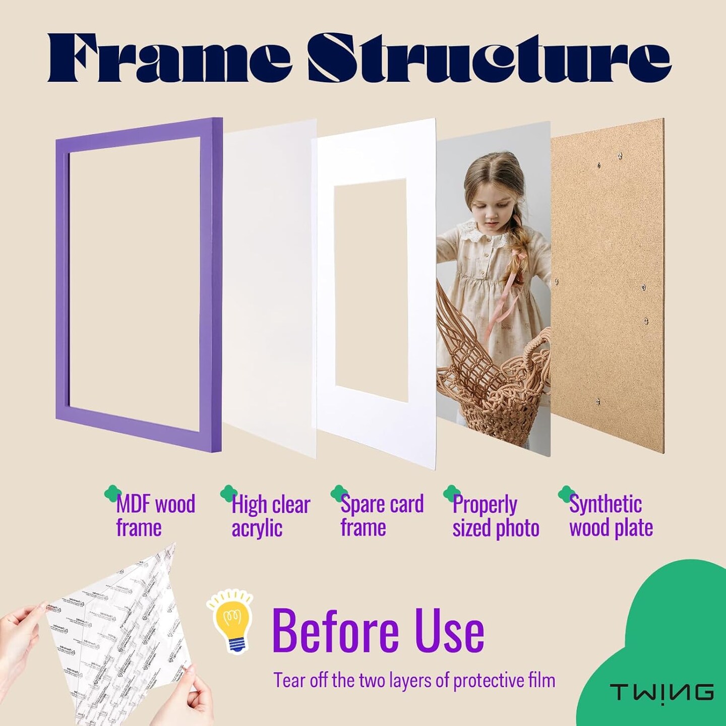 8x10 Picture Frames 3 Set