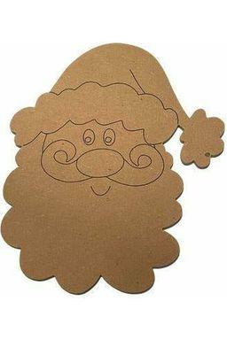 Smiling Santa Unfinished Wood Cutout