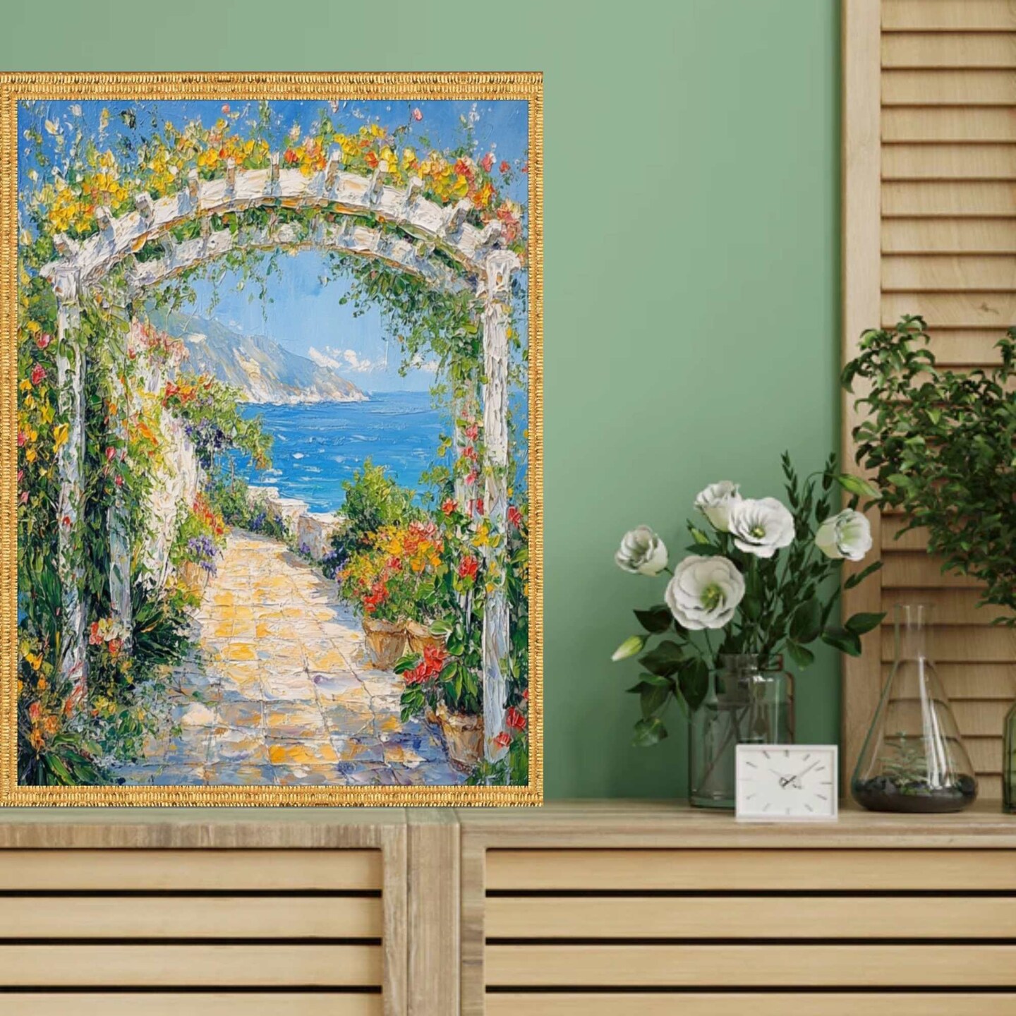 Contemporary Modern Slim Bright Gold Pebbled Texture Picture Frame 20x24 frame