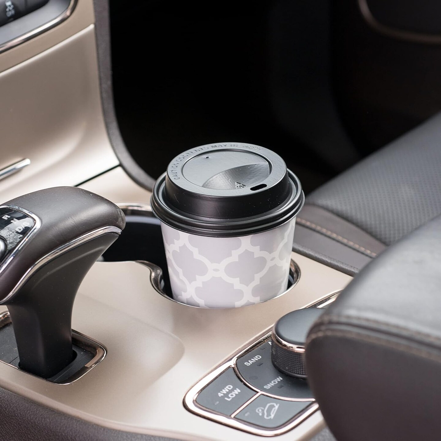 Paper Disposable Hot Cups with Lids, Leak-Resistant Disposable Coffee Cups, Double Insulated To Help Prevent Burning, Tight-Fitting Lid Helps Prevent Sloshing and Spills, 16 Ounce, 20 Count