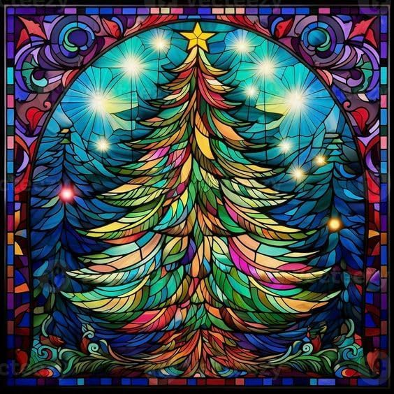 Christmas Tree Diamond Art Kits for Adults DIY Diamond Painting Kits for Adults Crystal Art 5D Diamond Painting Kit Gem Art Painting Kit Home Wall Decor 12×12inch