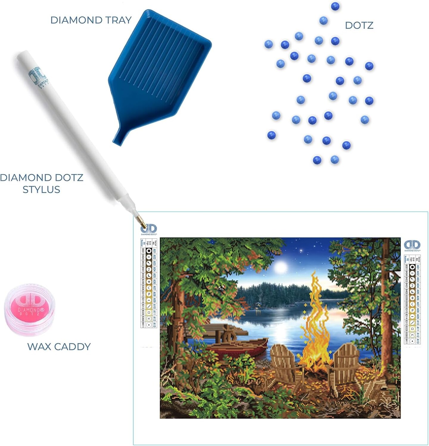 Kit Diamond Painting 5D 'Lacs Gelés' - Paysage Hivernal, Dimensions 30x40 Cm - Pour Adultes, DIY, Décoration Maison