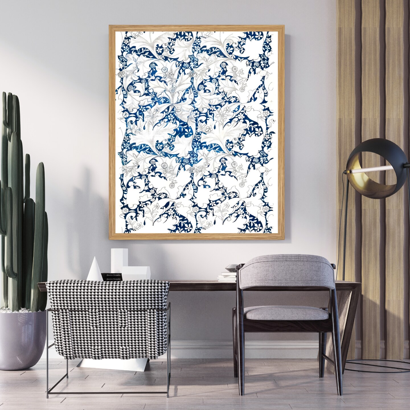 Large Framed Corporate Office Decor Wall Art Canvas 40x60 Inch - William Morris