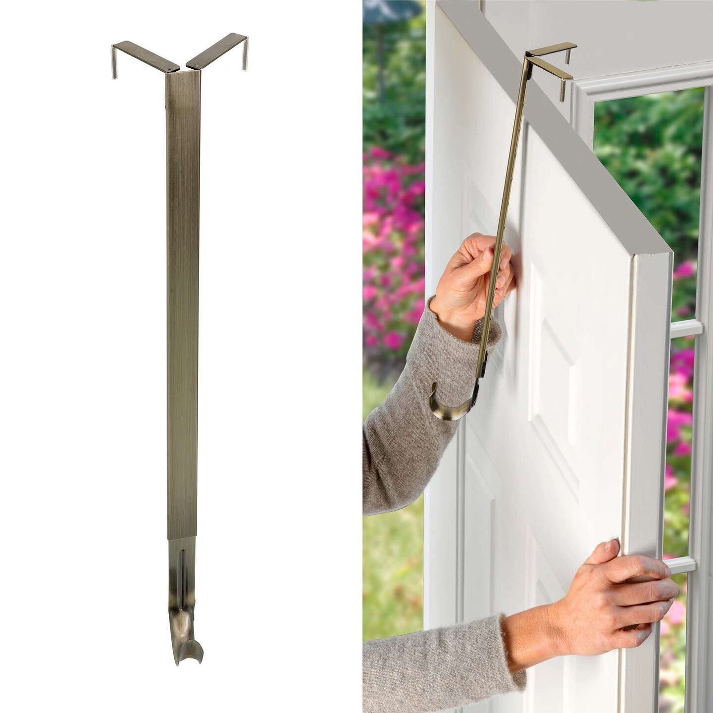 Haute Decor Adapt Adjustable Wreath Hanger, Top & Length Adjustable