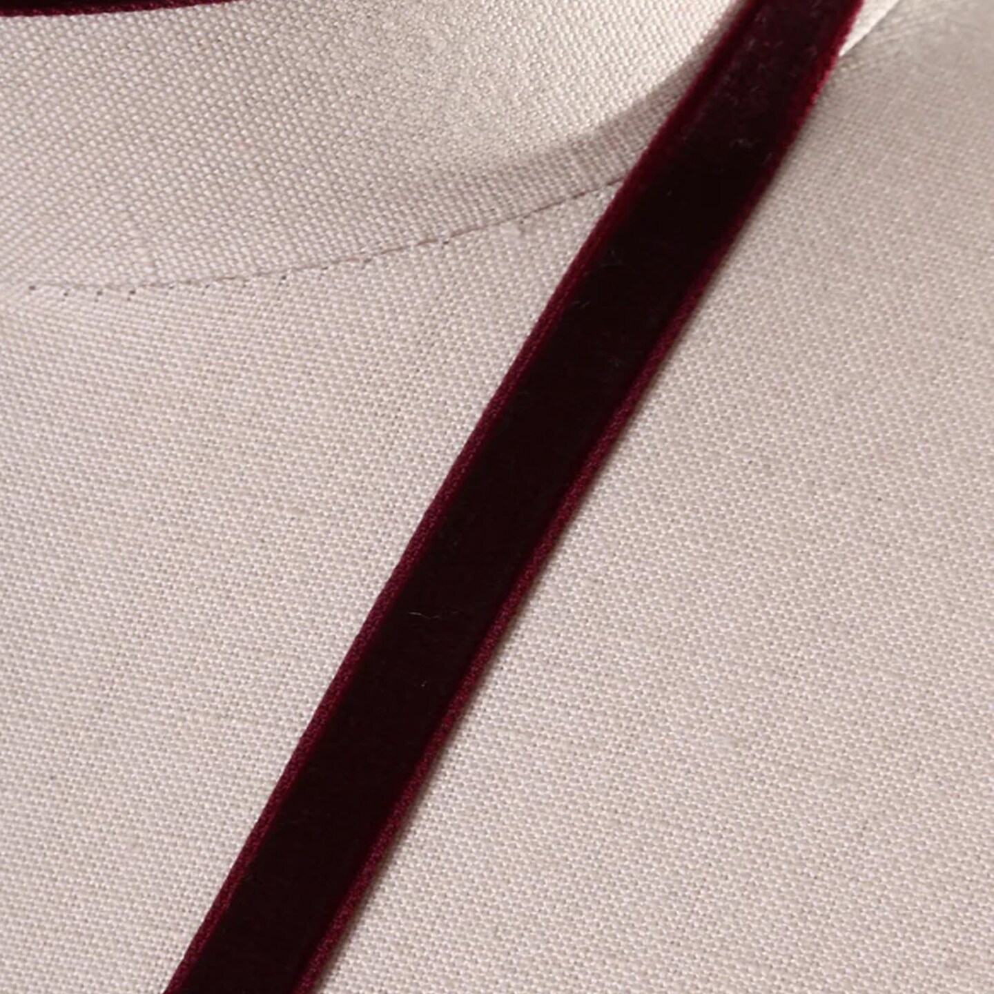 1 Yard Burgundy Velvet Ribbon Trim 3/8" Single Faced Soft Non-Stretch Tape