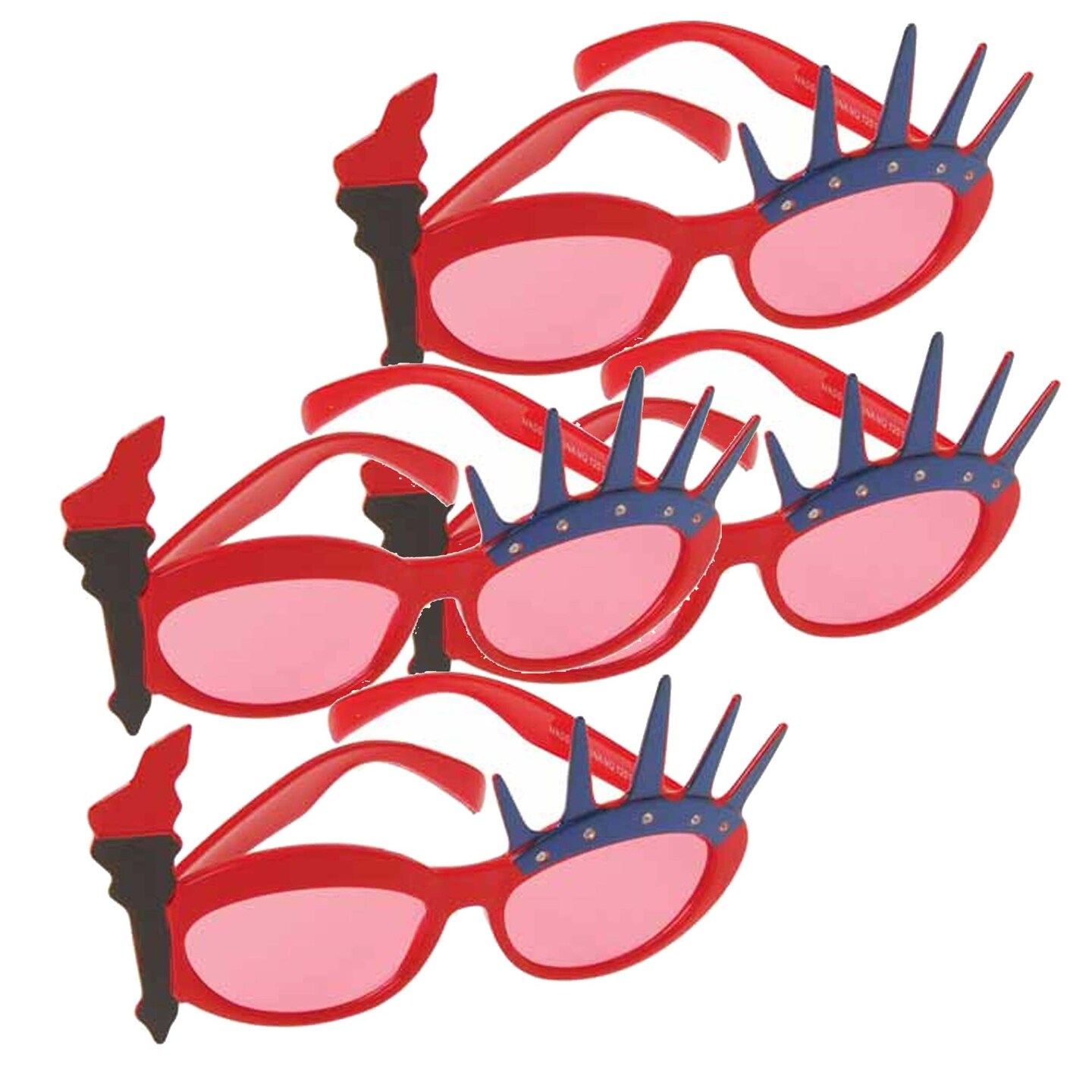 4th of july Liberty Sunglasses 12 Count Patriotic Red White Blue Eyewear