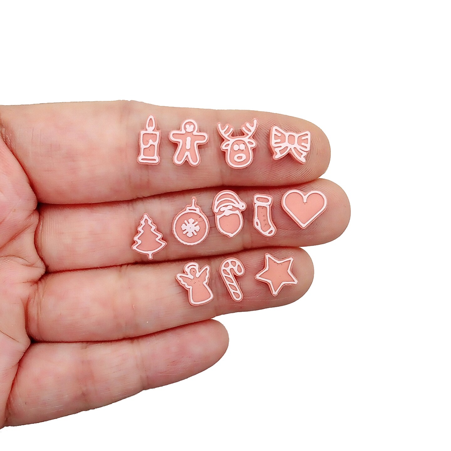 Tiny Gingerbread Cookies for 1:12 scale Dollhouse Christmas, 12 pc, Adorabilities