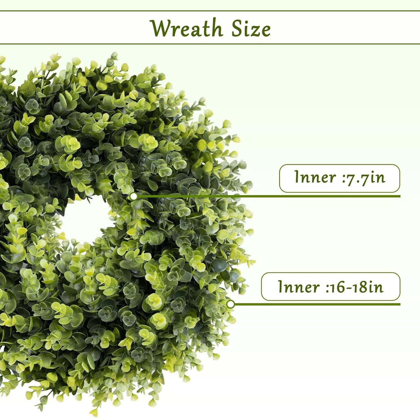 Green Boxwood Wreath &#x2013; Front Door D&#xE9;cor