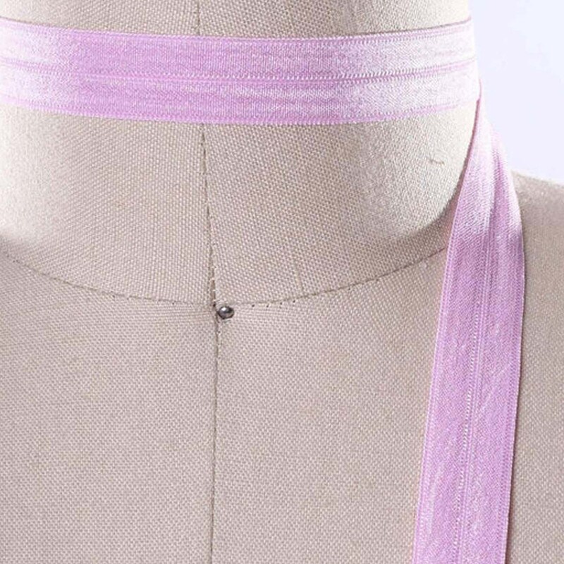 3 Yards 5/8" Baby Pink Soft Material Fold Over Elastic Trim for DIY Face Masks