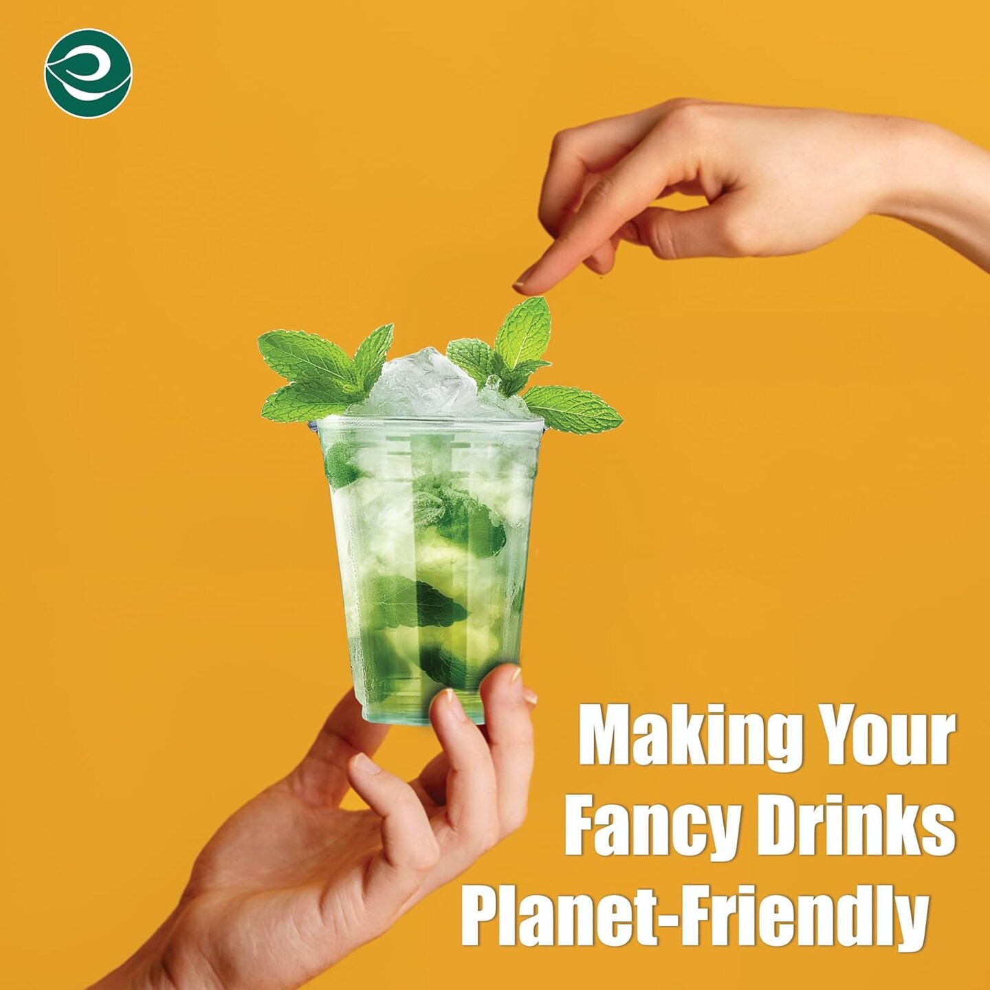 Clear Compostable Party Cups | (100 Count, 12 oz) | Disposable | Biodegradable | Plant Based Eco-friendly Alternative to Paper &#x26; Plastic Cups | For Weddings &#x26; Gatherings