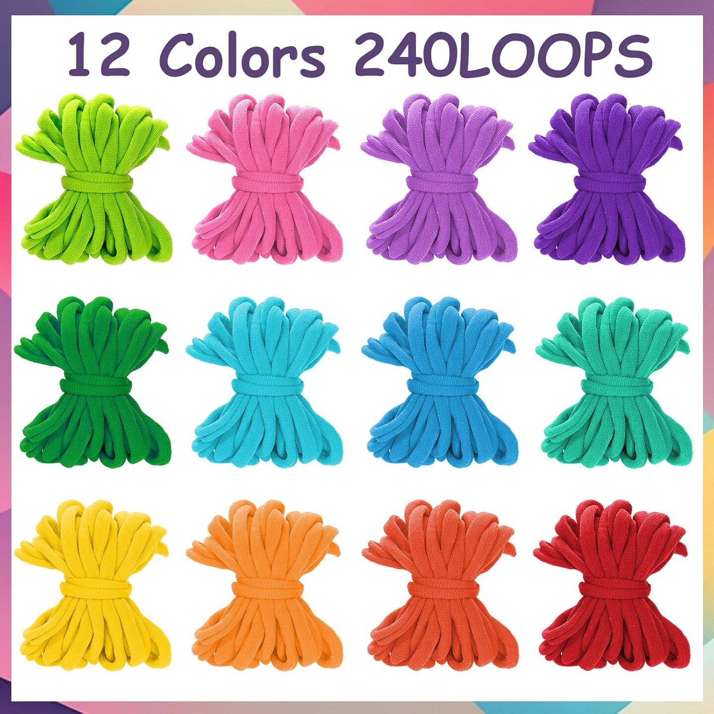 Weaving Loom for Kids and Adults,Potholder Loom Kit with 240 Colorful Loops