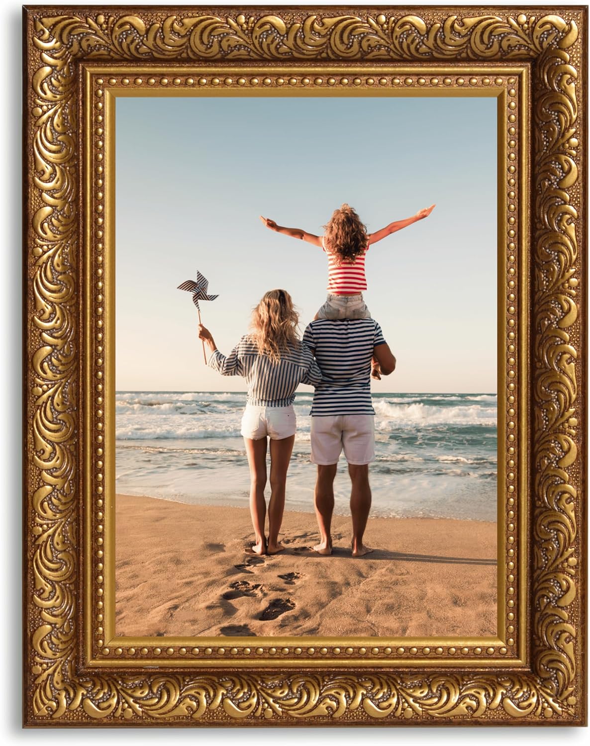 5x7 Picture Frame Rubens Brown Gold - with Shutterproof Acrylic Glass - Antique - Brown
