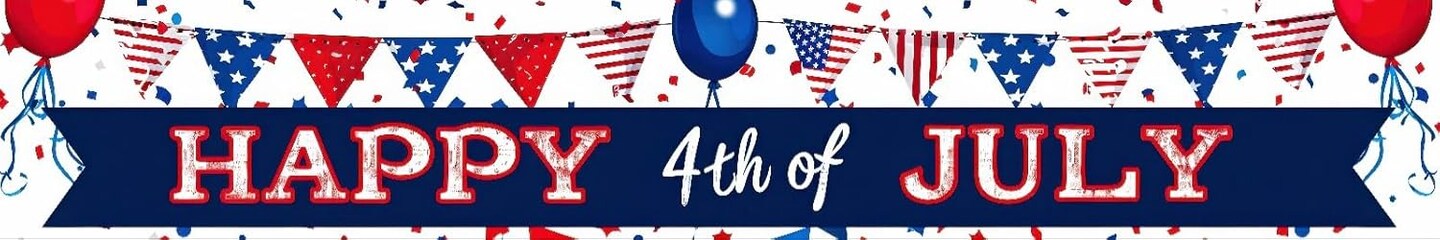 America Independence Day Backdrop Banner 118 x 20 inch 4th of July Patriotic National Holiday Veterans Day Memorial Day Indoor Outdoor Supplies Banner Independence Day Themed Decorations