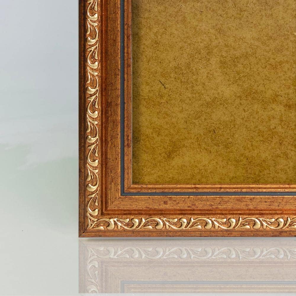 5x7 Picture Frame Brown Gold - Vintage Picture Frames with Shutterproof Acrylic Glass - Antique - Baroque