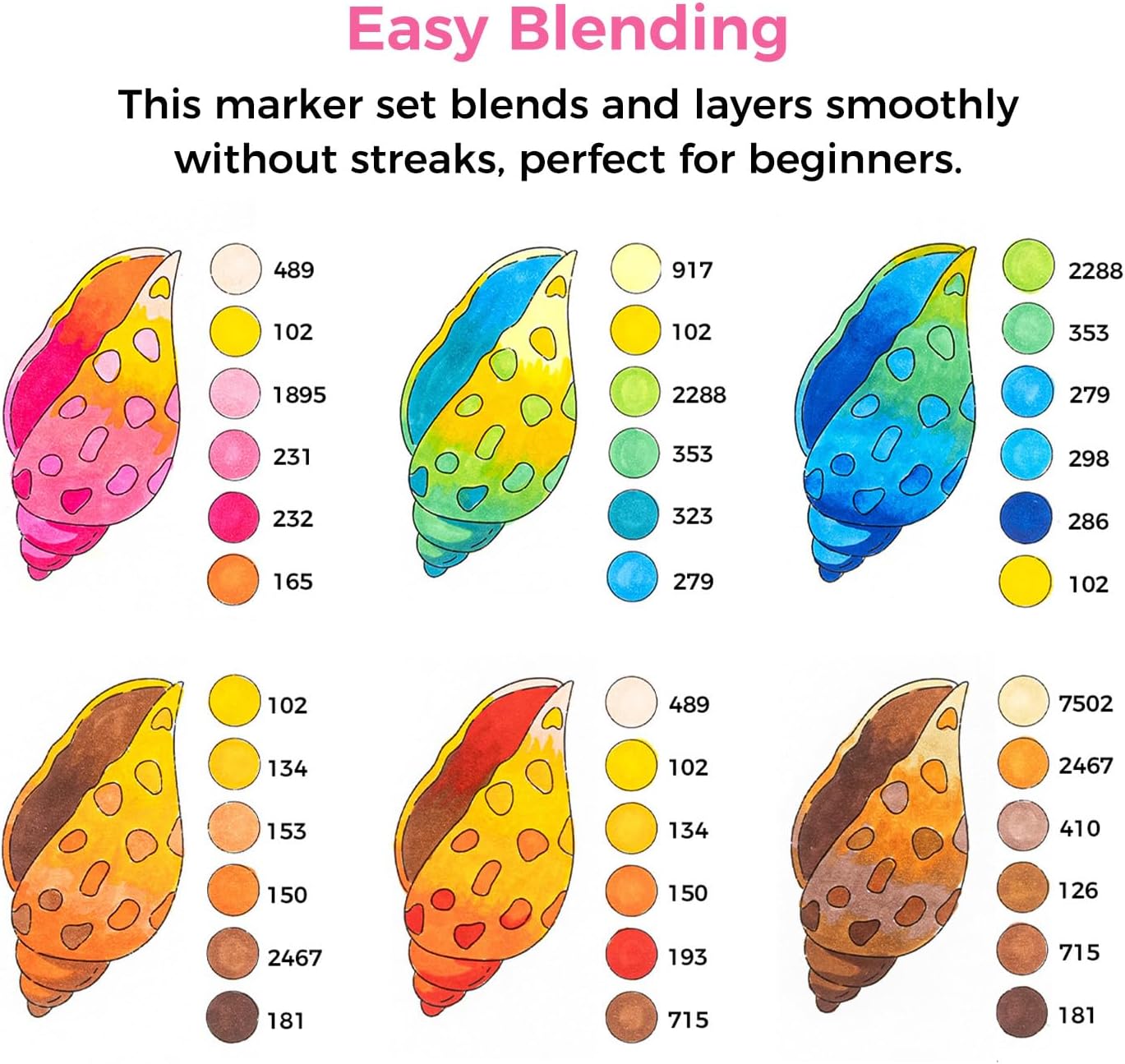 Ohuhu Markers, 48-color Double Tipped Alcohol Markers, Chisel &#x26; Fine Alcohol-based Art Marker Set for Adults Coloring Illustration, Great Value Pack for Students&#x27; Art Class, Better Designed Grip