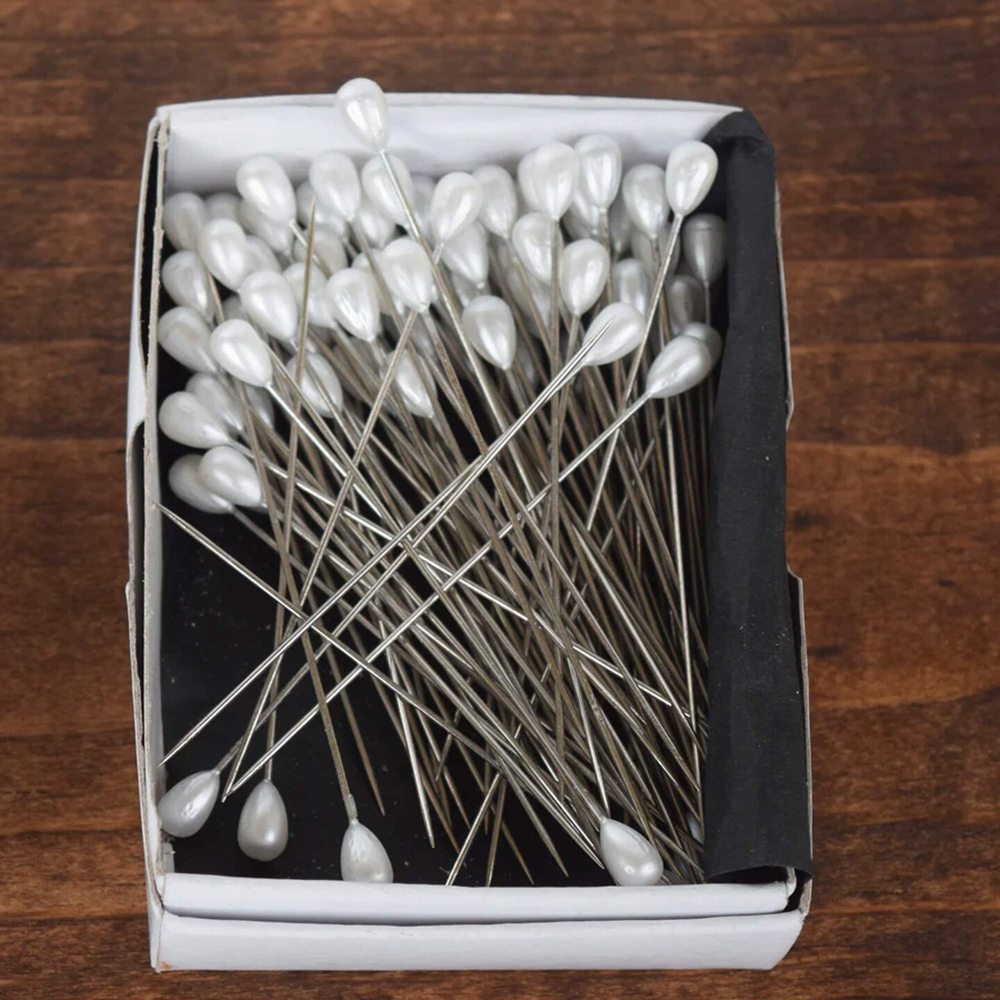 100 2.25" Large White Pearl Head Bridal Pins Wedding Bouquet Pins Craft Supplies