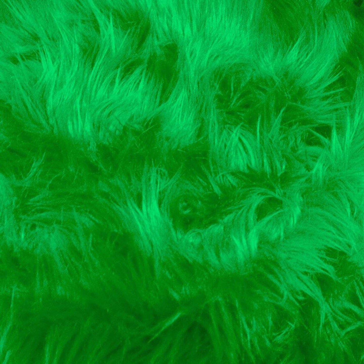 1 Yard Kelly Green Faux Fur Fabric 60 Inch Wide Soft Shaggy Material for DIY Home Decoration