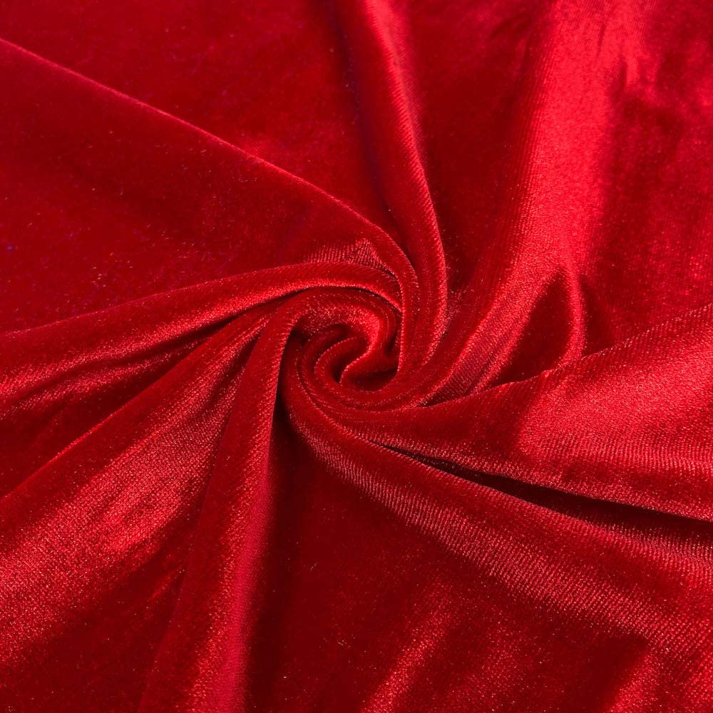 1 Yard Soft Stretch Velvet Fabric for Fashion Dancewear Costumes 58/60 Inch Width