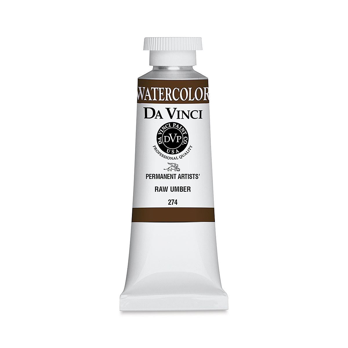 Da Vinci Artists' Permanent Watercolor - Raw Umber, 37 ml tube