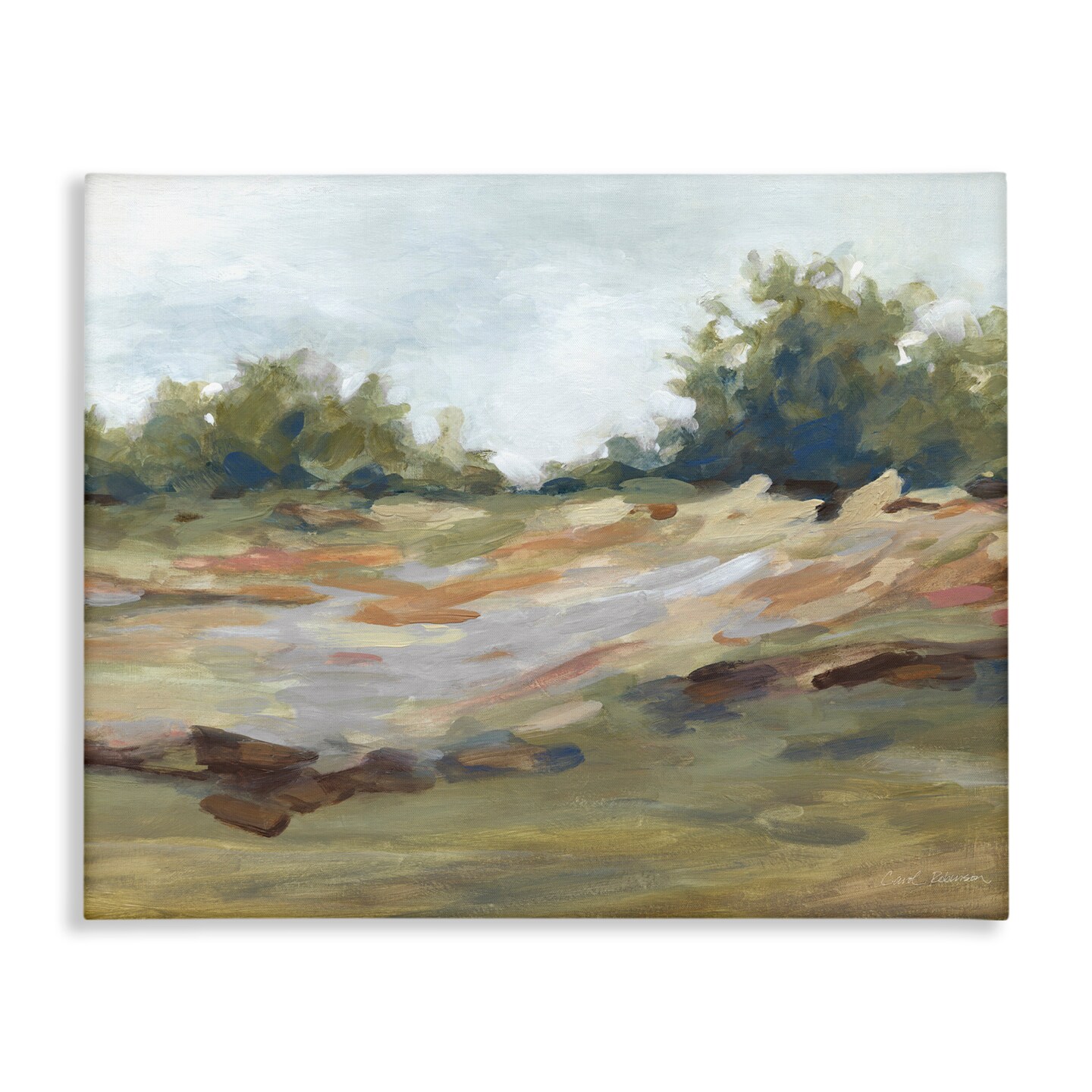Stupell Industries Still Autumn Brushed Landscape Canvas, design by Carol Robinson