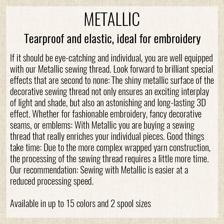 Spanish Villa (7633-0511) | Metallic (100M / 109Y) | Mettler Thread